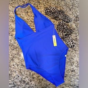 SUMMERSALT® The Halter Plunge One-Piece Swimsuit